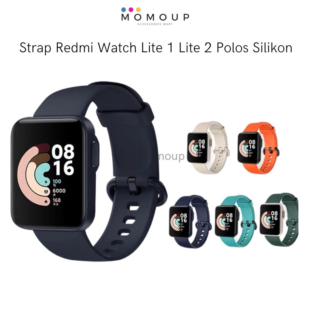Strap Redmi Watch Lite 1 Mi Watch Lite 2 Silikon Tali Pengganti Mi Watch 2 Lite Mi Watch Lite 1 Bahan Silikon Polos Warna