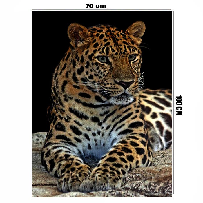 Poster jumbo bahan albatros uk 70 x 100 motiv leopard