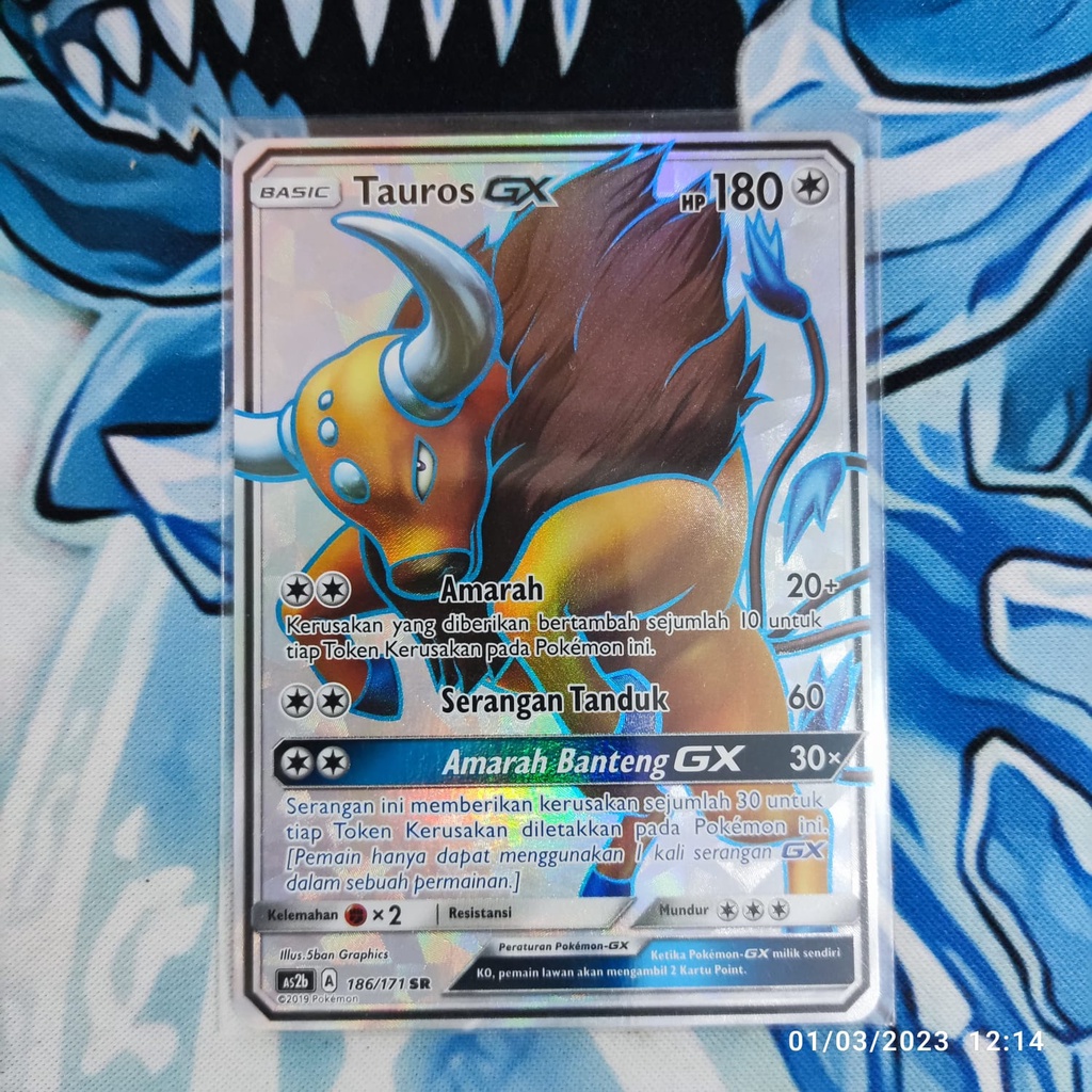 pokemon Indonesia tauros gx 186/171 SR original