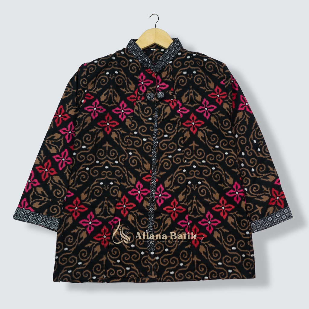 Baju Batik Wanita Modern Atasan Blouse Batik Kerja Wanita Kantor M L XL XXL