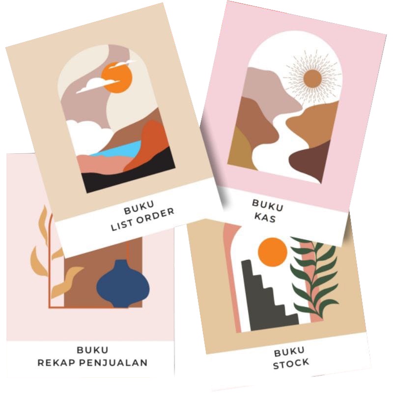 

PAKET BUKU ONLINE SHOP. BUKU PEMBUKUAN, BUKU STOK, BUKU LIST ORDER, BUKU REKAP PENJUALAN. (aestetic