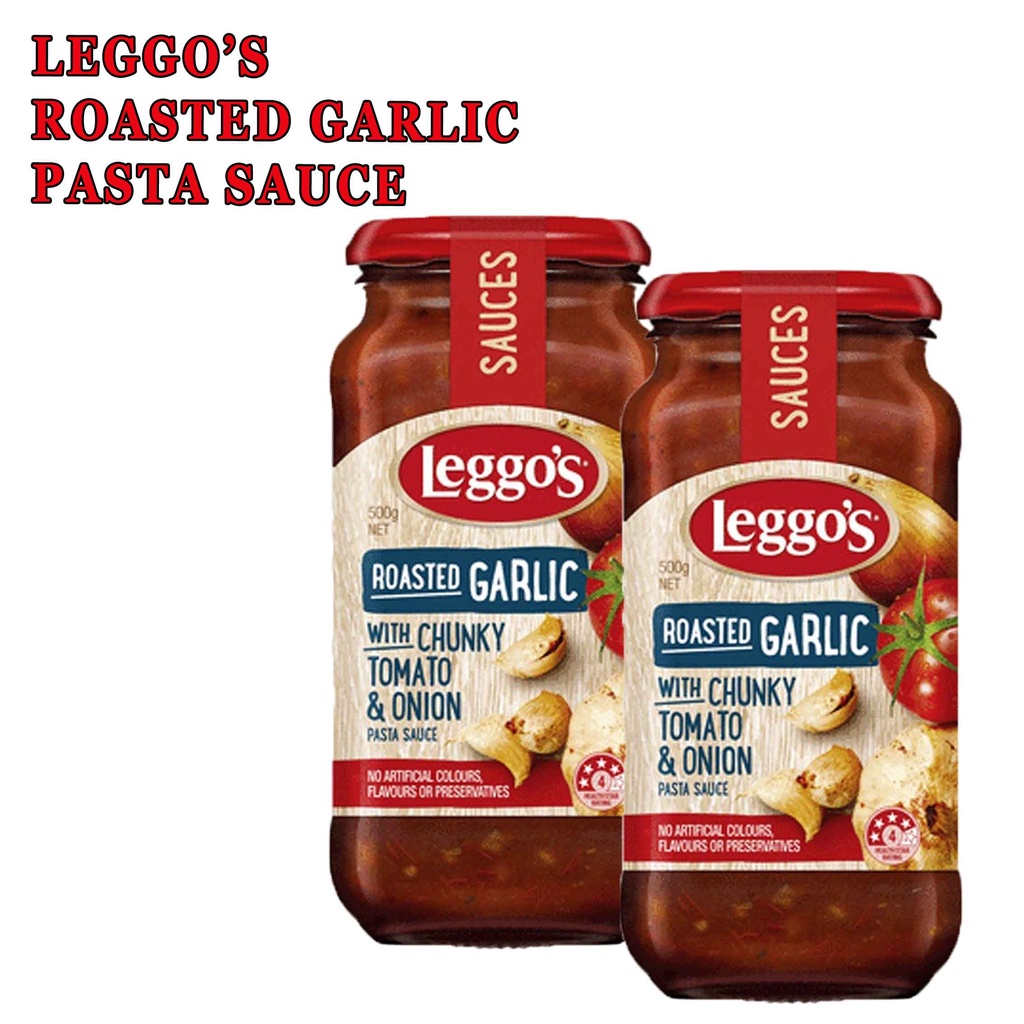 LEGGOS ROASTED GARLIC WITH CHUNKY TOMATO&amp;UNION 500g