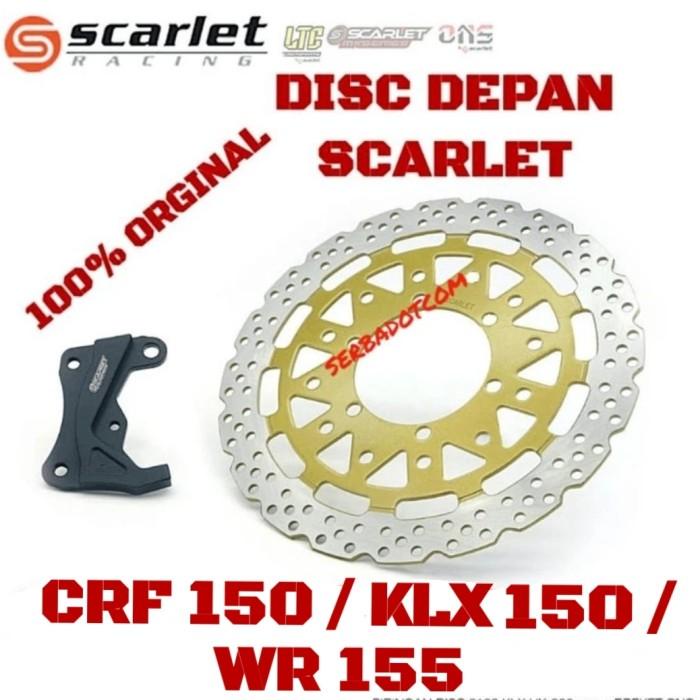 PIRINGAN CAKRAM DISC CRF 150 KLX 150 DEPAN SCARLET ORIGINAL not hutech
