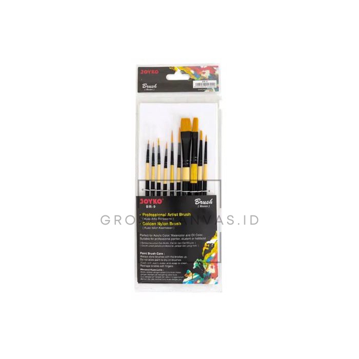 

Grosir Kuas Lukis Brush Joyko BR-9 - Kuas Cat Acrylic Cat Minyak Cat Air
