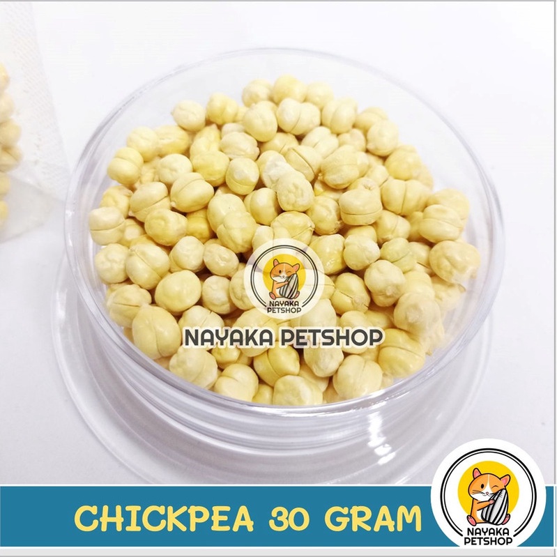 Camilan Hamster Kacang Chickpea 30 gram Cemilan Kacang Arab Ekstra Food Camilan Hewan