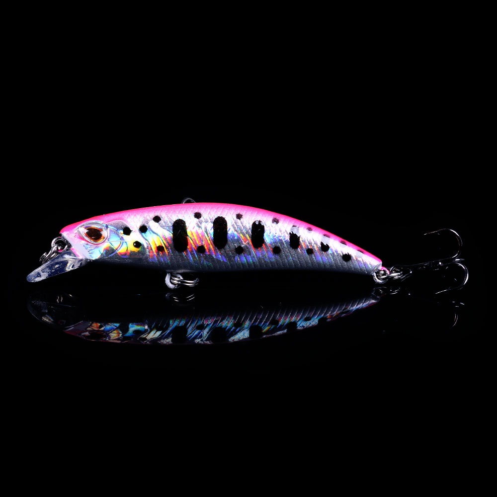 HENGJIA 100PCS New Sinking Minnow Umpan Pancing 6.5g 6.8cm Swimbait Fishing Lure Ikan Bass Bait Kail Tackle