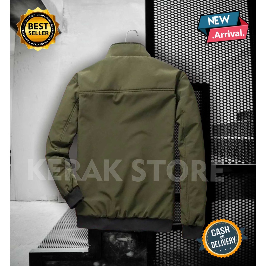 TERLARIS JAKET PRIA SEMI WATERPROOF TASLAN TERBARU