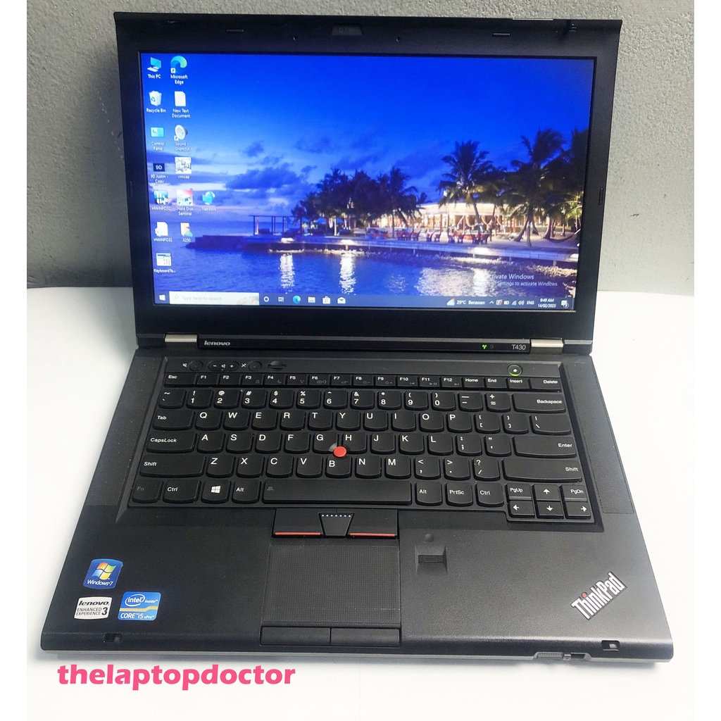 LAPTOP LENOVO THINKPAD T430 CORE I5/I7 GEN 3 14 INCH - MULUS MURAH BERGARANSI