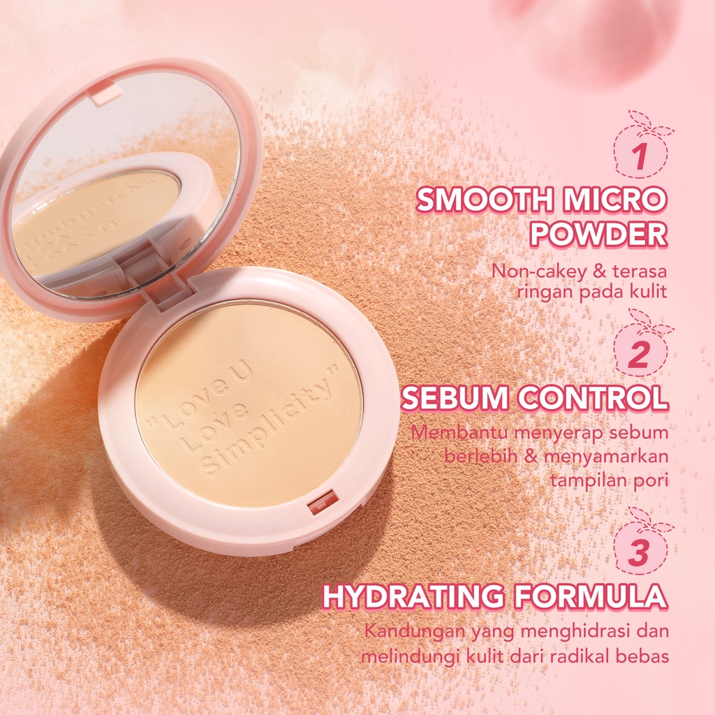 [BPOM] [NEW] YOU Simplicity Flawless Compact Powder | Bedak Padat | Natural Makeup Tahan Lama | Sebum Control | Powder