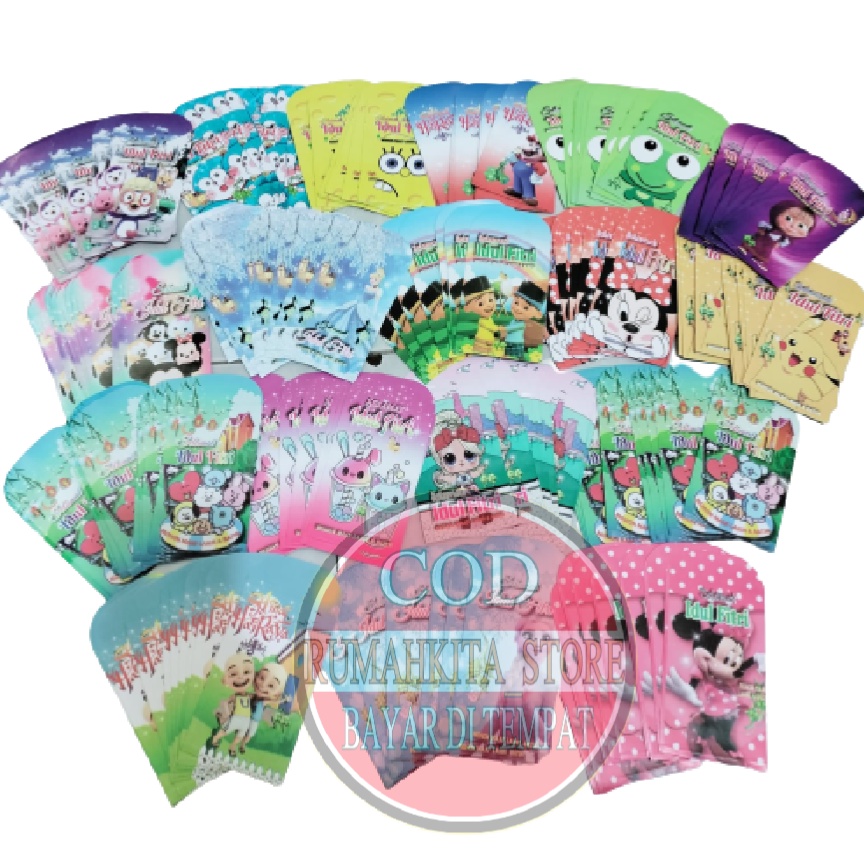 

Amplop Lebaran Idul Fitri (isi 100 pcs) ( isi 50 pcs ) ( isi 25 pcs ) Amplop Karakter Angpao Lucu