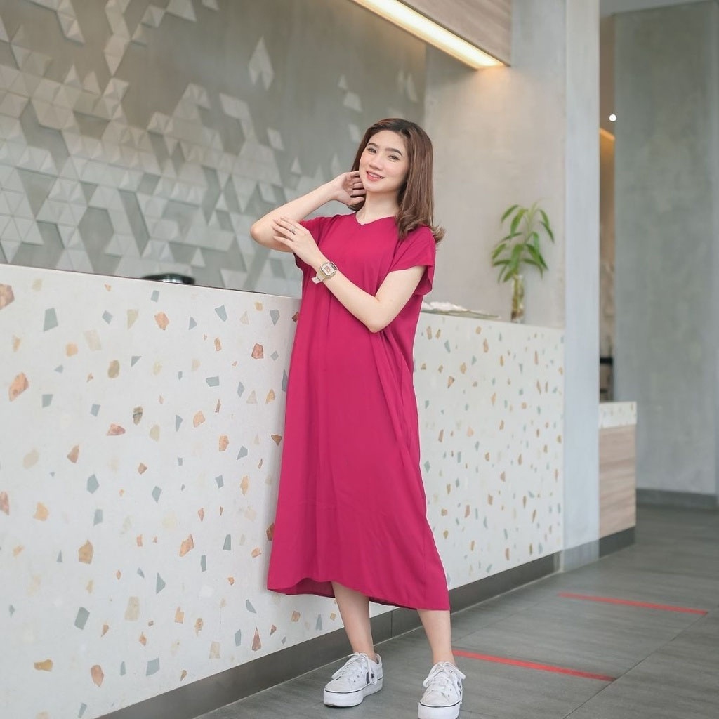 Daster Busui Longdress Panjang Jumbo Bahan Rayon Ds11