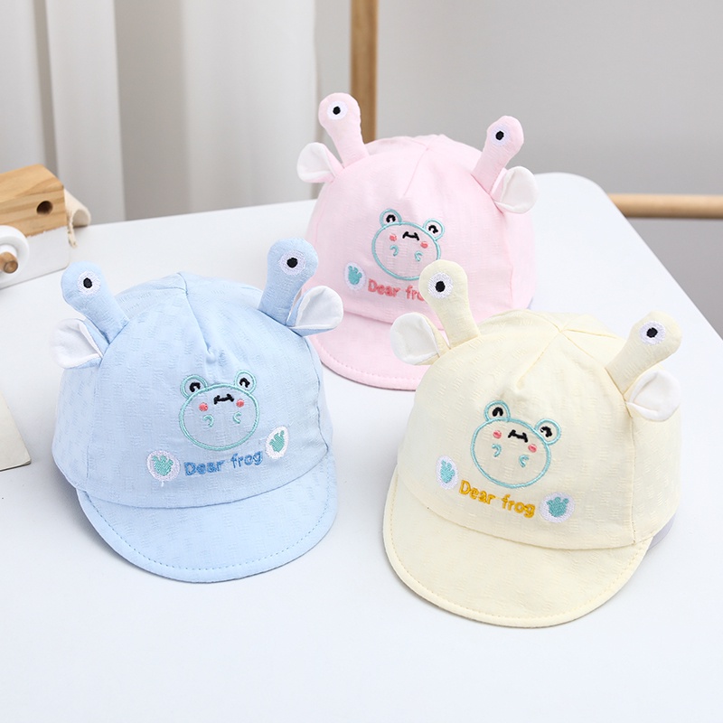 Topi Newborn Import Baseball Anak Frog and Luck