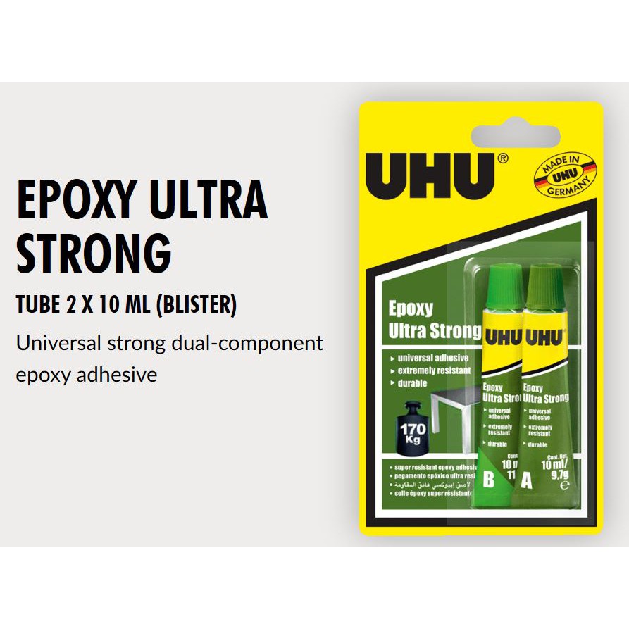 Uhu Epoxy Ultra Strong Glue 2x10ml 137550