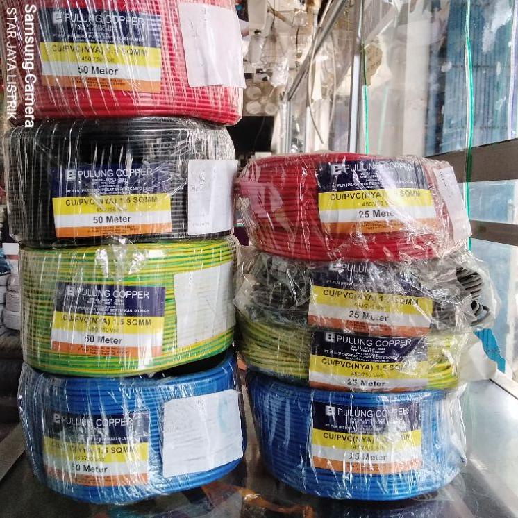 Serbu Produk Kabel NYA Pulung 1.5 mm SNI LMK Panjang 25M & 50M