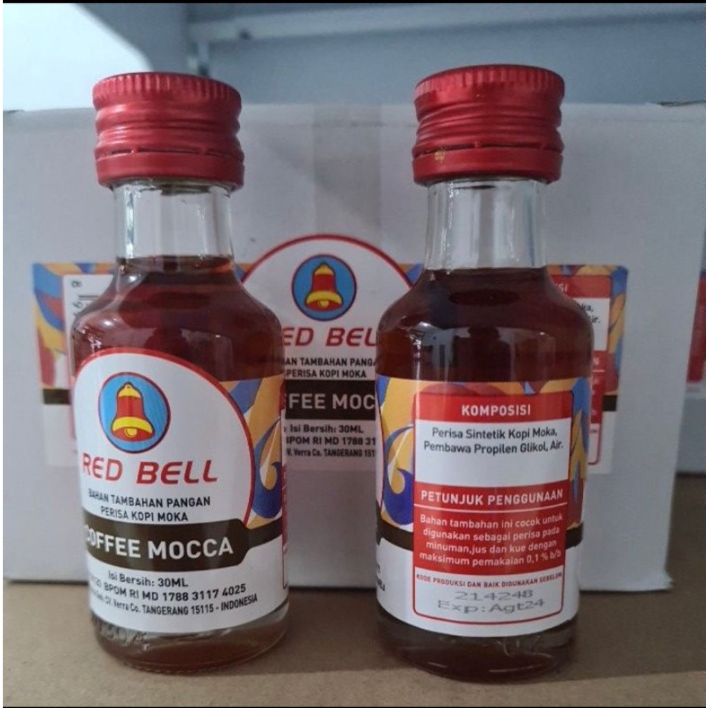 

Redbell Essence Perisa makanan 1/2 Lusin EXP 2024 SALE !! BPOM HALAL