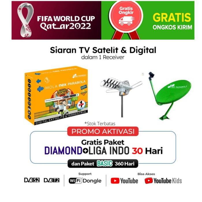 Terlaris Receiver Nex Parabola Combo Kuning Receiver Parabola Dan Set Top Box