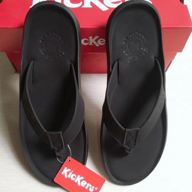 sandal kickers pria - sandal jepit kickers kulit - sandal pria kickers