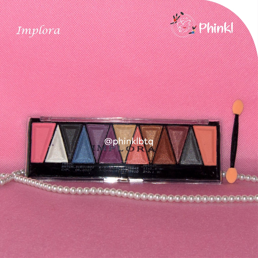 `ღ´ PHINKL `ღ´ ɪ ᴍ ᴘ ʟ ᴏ ʀ ᴀ Implora eyeshadow palette perona wajah mata untuk retouch rahasia para MUA