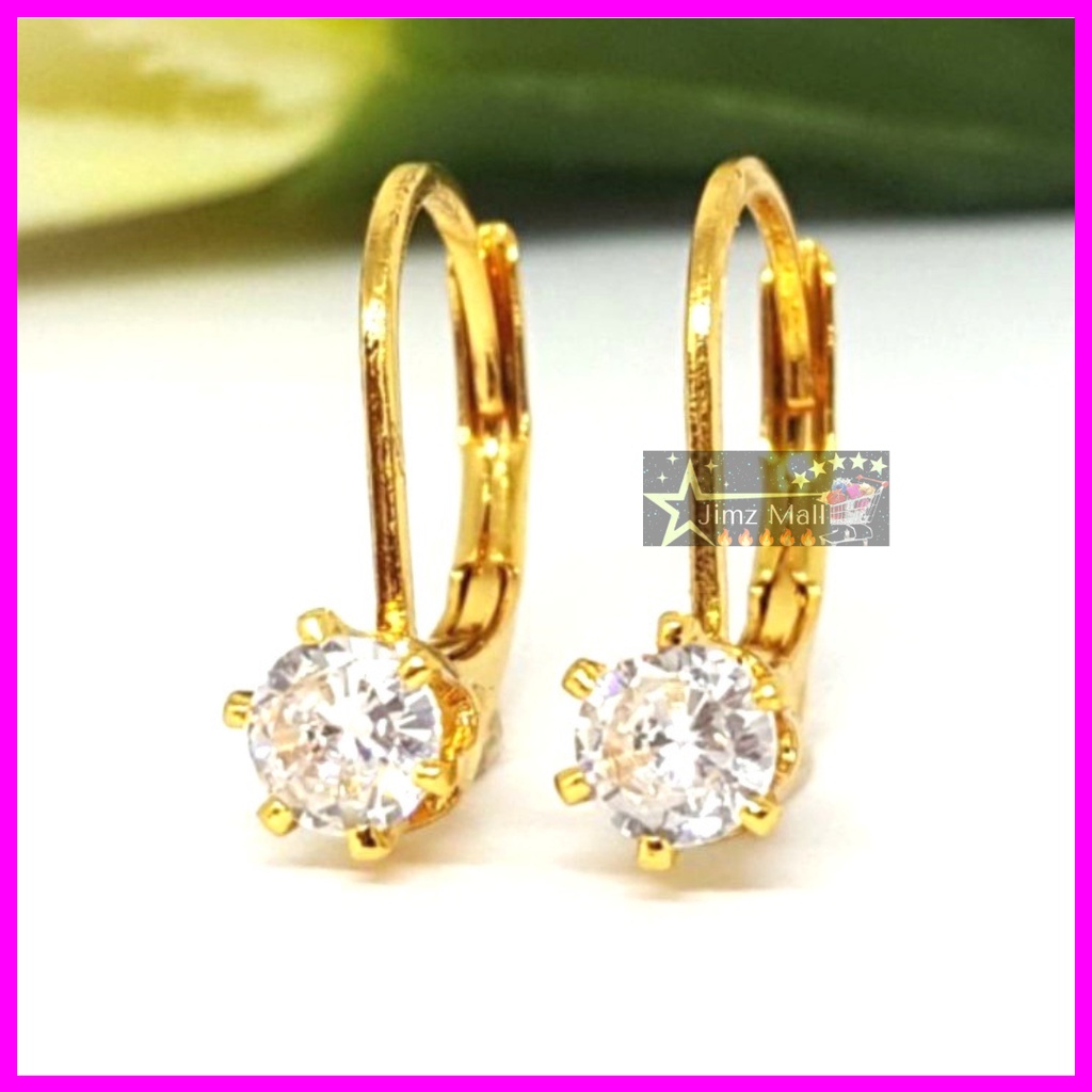 COD - Anting Titanium Wanita Anting Desi Permata Anti Karat Tidak Alergi Anting xuping permata desi / Anting Desi Mata Xuping