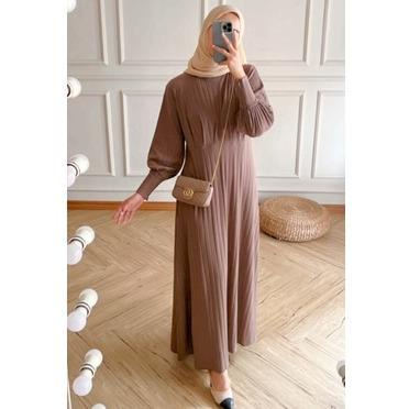 ZASKIYA - Cyra gamis muslim wanita hornet knit wanita