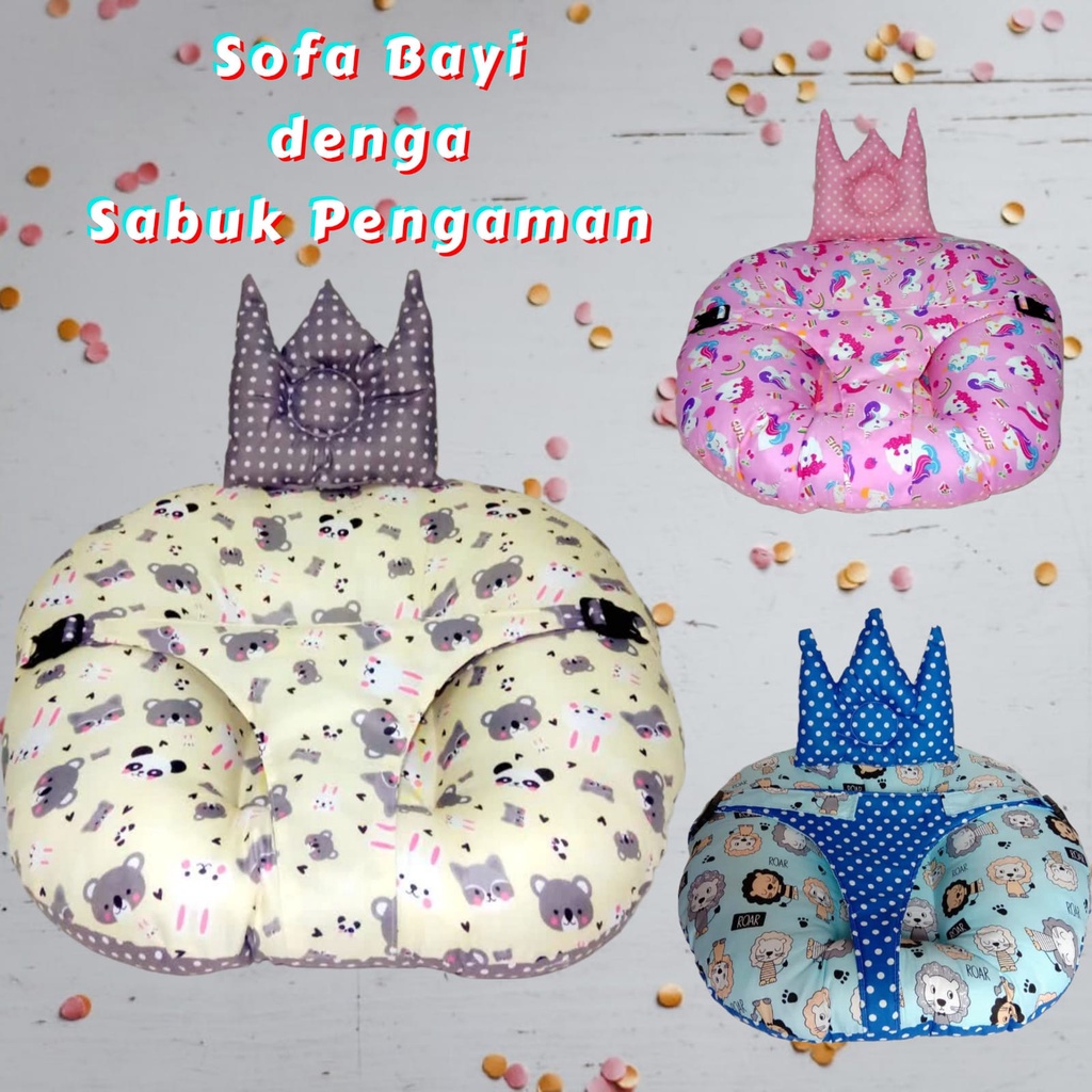 Sofa Bayi Multifungsi dengan Gesper Pengaman Sofa Bayi Sabuk Pengaman