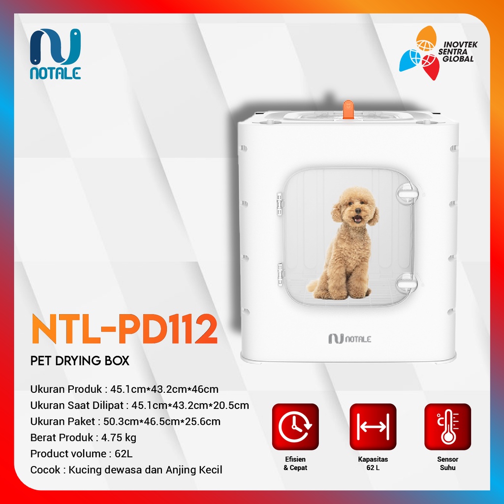 Notale Pet Drying Box -  Box Pengering Anabul - Garansi Resmi