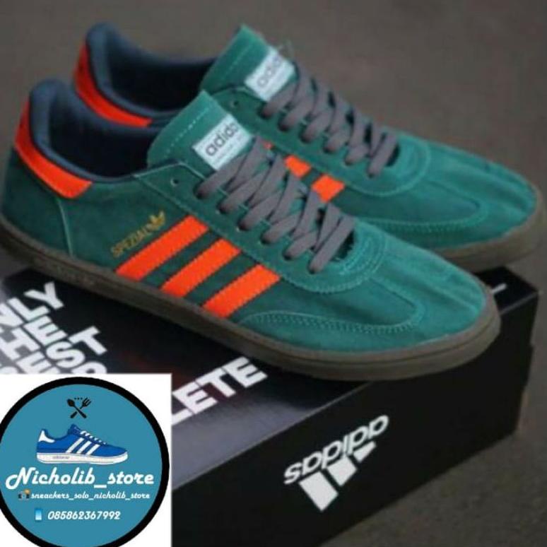 Paling Dicari Sepatu adidas spezial hijau oren | sneaker adidas | adidas spezial | Sneaker adidas sp