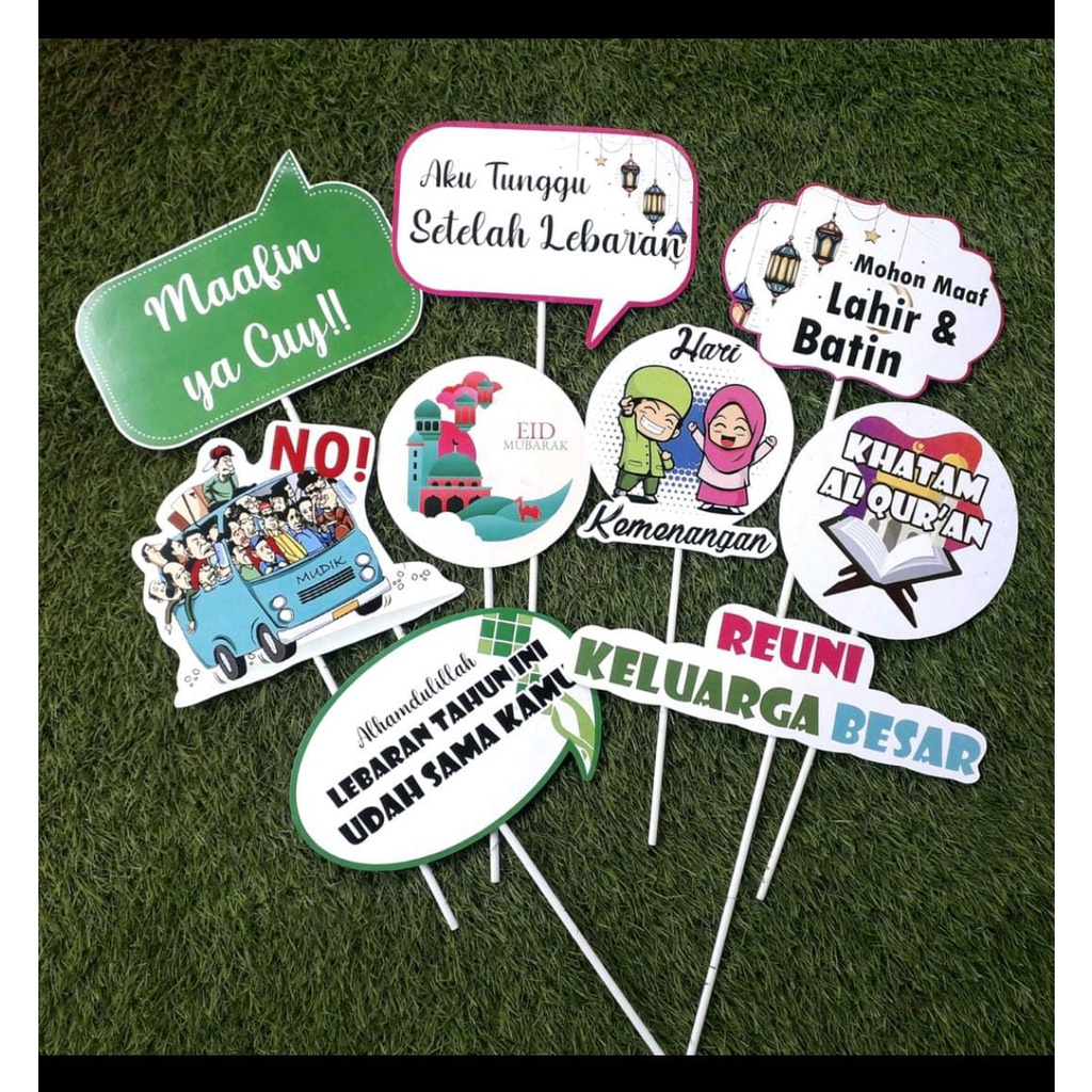 Custom Photo Props / Property Party / Aksesoris Photobooth Lebaran part 3