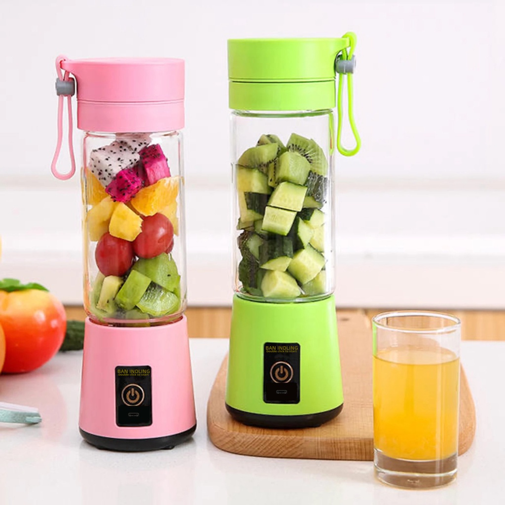 Blender Juice Portable USB 6 Mata Pisau Portable Mini Mixer Smoothie Maker