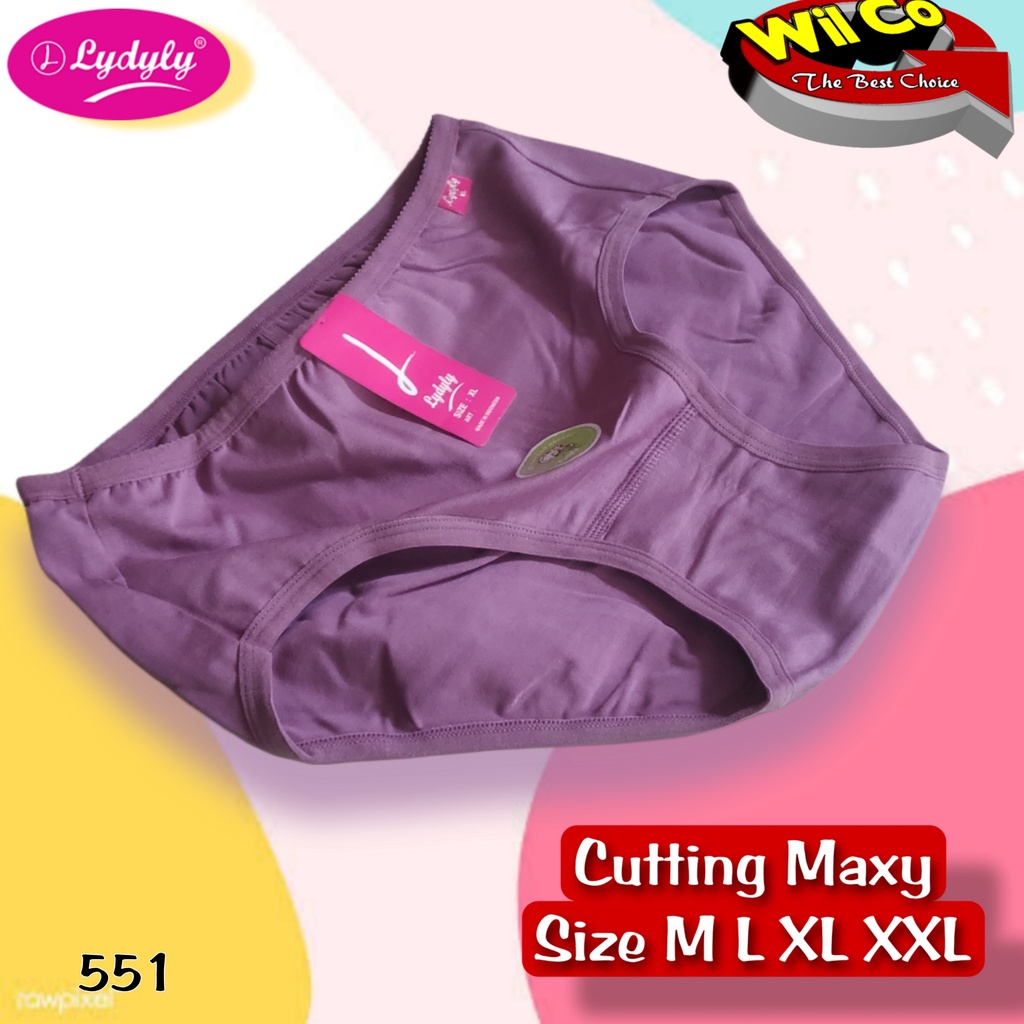 K551 - (Harga Per 1 Potong) CELANA DALAM WANITA MAXY PAKAIAN WANITA PAKAIAN DALAM BRAND LYDYLY SIZE M - XXL