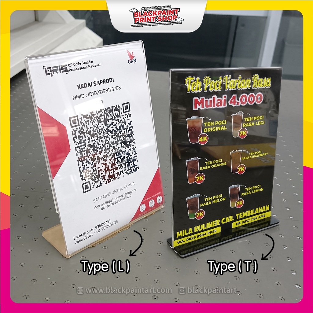 

Tent Card Acrylic