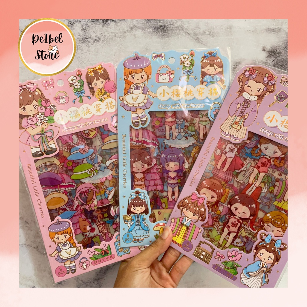 

STIKER BENING CEWEK CYF STICKER CEWE LUCU TEMPELAN HIASAN UNIK MURAH BANYAK READY GIRL BUKU NOTEBOOK