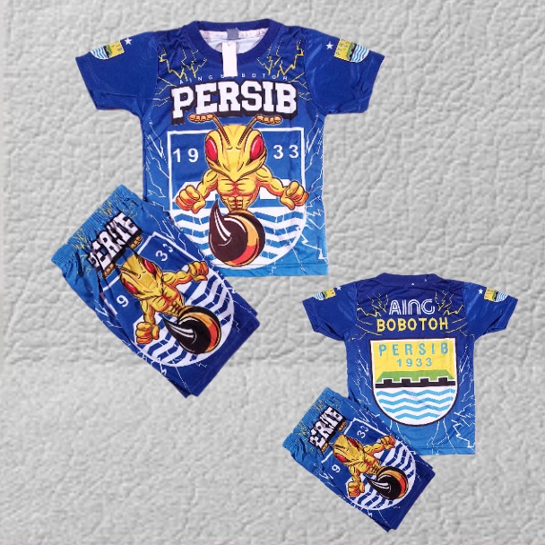 setelan baju bola anak suprter persib bandung/jersey suporter persib bandung printing