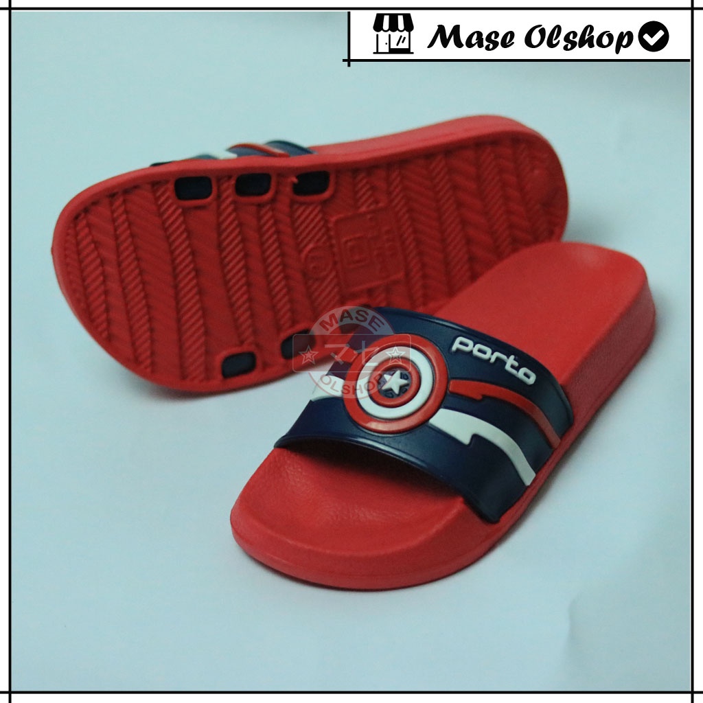 Sendal Anak Laki-laki Karakter Superhero Porto 1023B