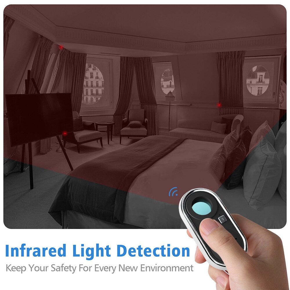 Detektor Penyadap dan Kamera Spy Hidden Camera Bug Detector - S200 - Black