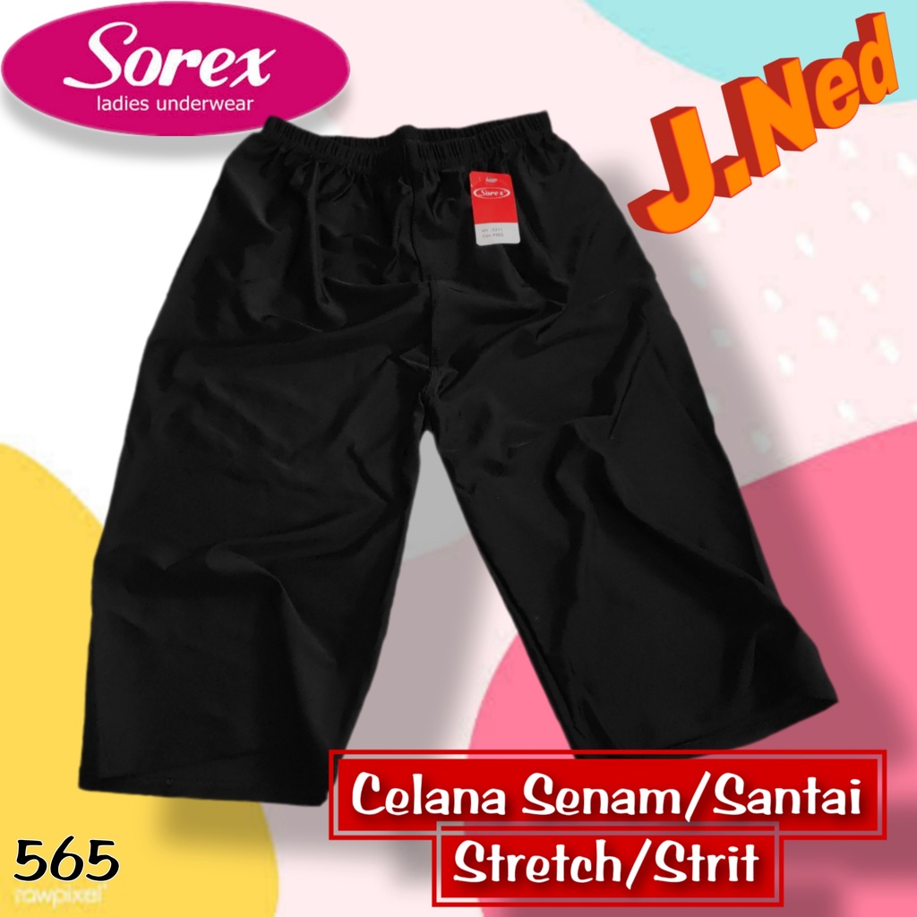 J565 - SHORTPANS CELANA PENDEK WANITA SOREX SIZE M/L DAN XL/XXL