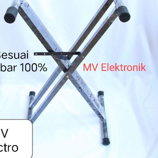 ☛ Stand Double Keyboard / Kaki Keyboard Double / Stand Piano ➹
