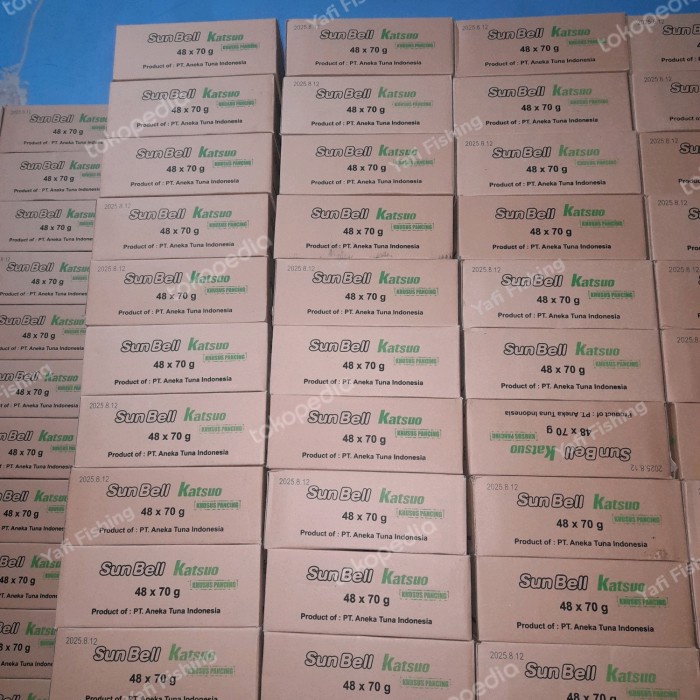 

SUNBELL KECIL KATSUO TUNA KALENG PERDUS ISI 48 KALENG