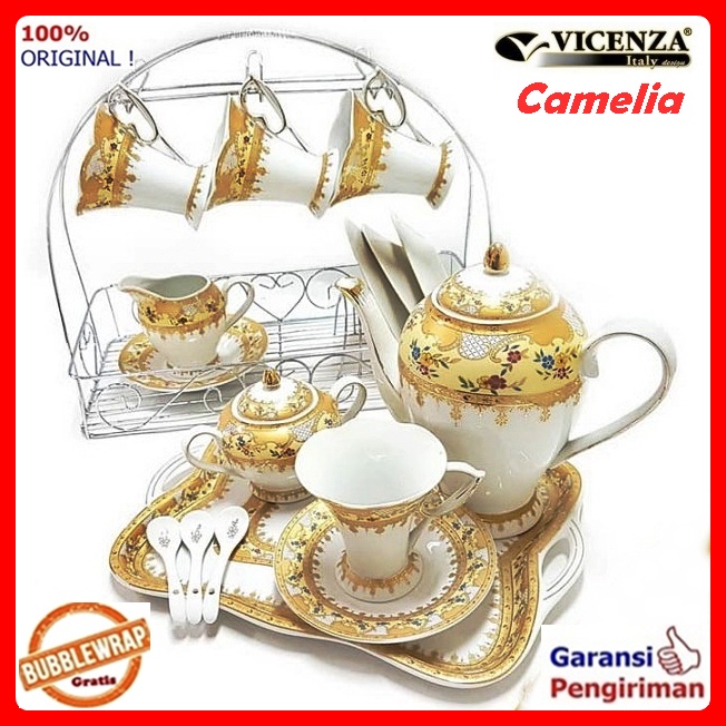 Cangkir Teko Teh Set Cangkir Teko Kopi Set Mewah Vicenza Keramik C 59