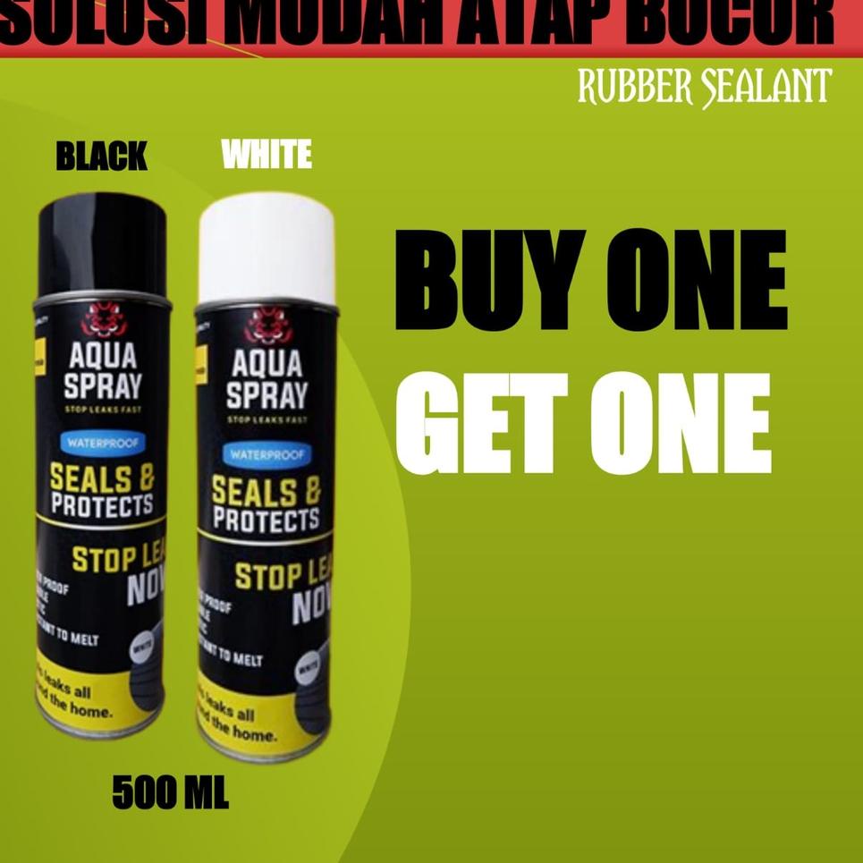 BRANDS FESTIVAL Aqua Spray Atap Anti Bocor Rubber Sealant Spray Cairan Ajaib Anti Bocor  500 ml mura