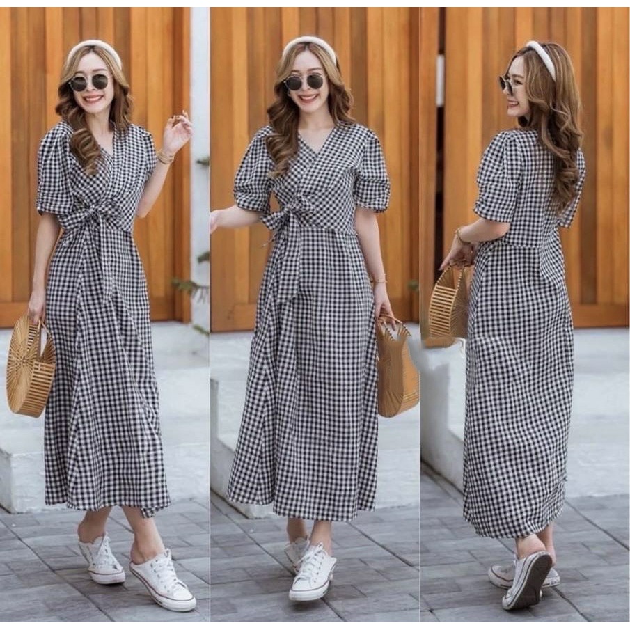 Long dress 1470 square / long dress wanita / dress panjang wanita / dress panjang fashion / dress pa