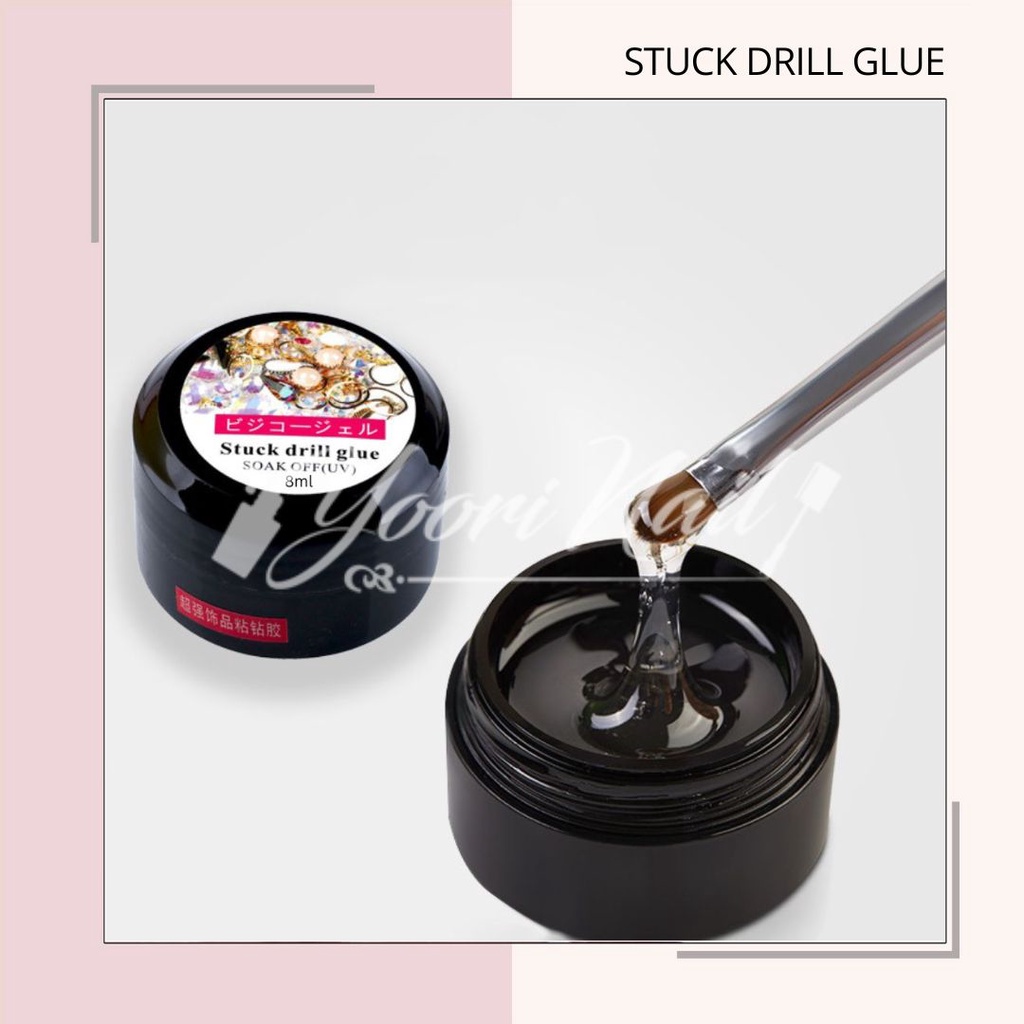 Stuck drill glue nail art lem accessories kuku rhinestones glue rhinestone nail charm glue uv