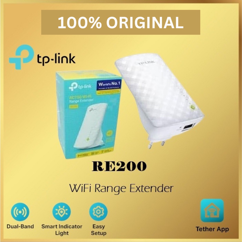 WiFi Range Extender TP Link RE200 - TPLink RE 200 AC750 Dual Band