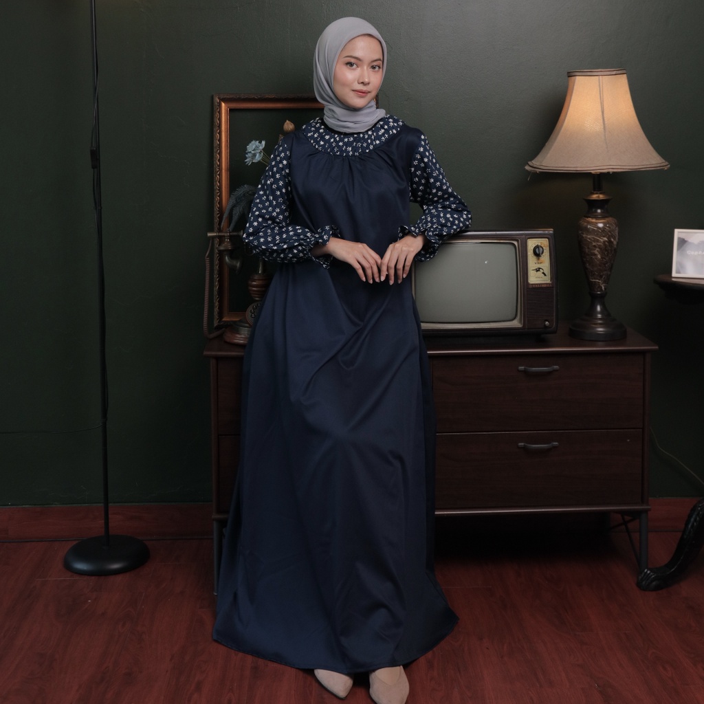Tenanayu - Soraya Dress | Gamis Polos, Gamis Kombinasi Batik, Abaya, Dress Lebaran