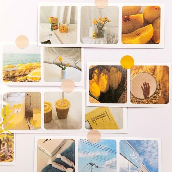

Aesthetic Buku Sticker Pack Stiker Scrapbook Planner Isi 90 Pattern nov01