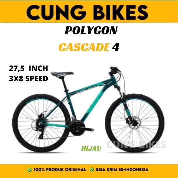 Sepeda Gunung MTB 27.5 Polygon Cascade 4