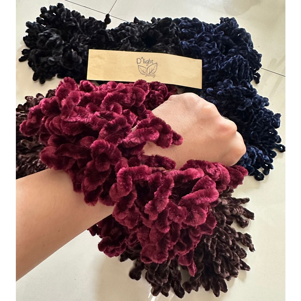 Kunciran Ubur-Ubur Ukuran JUMBO 100 JUNTAI / Ikat Rambut Scrunchie