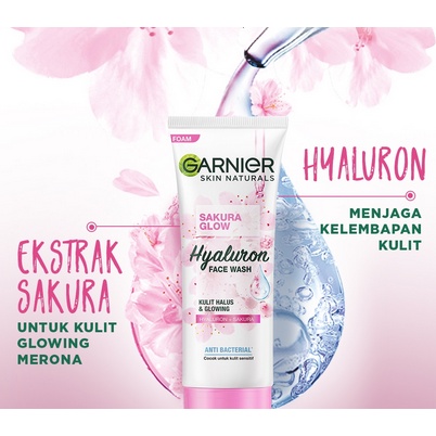 GARNIER SAKURA GLOW Hyaluron Face Wash