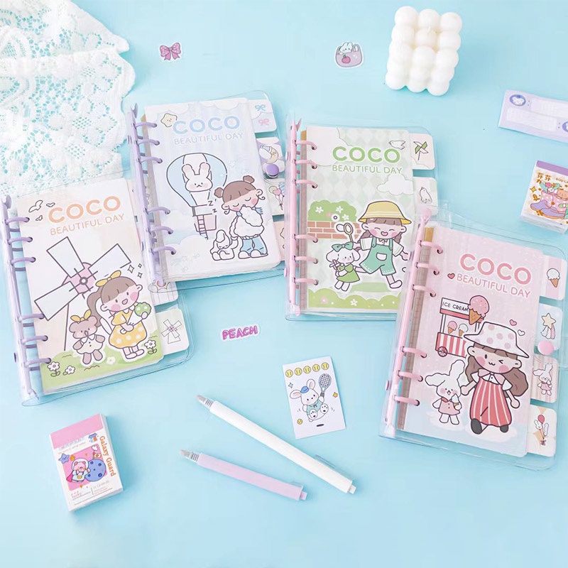 

Panmomo Binder A6 Aesthetic 6 Ring Coco Beautiful