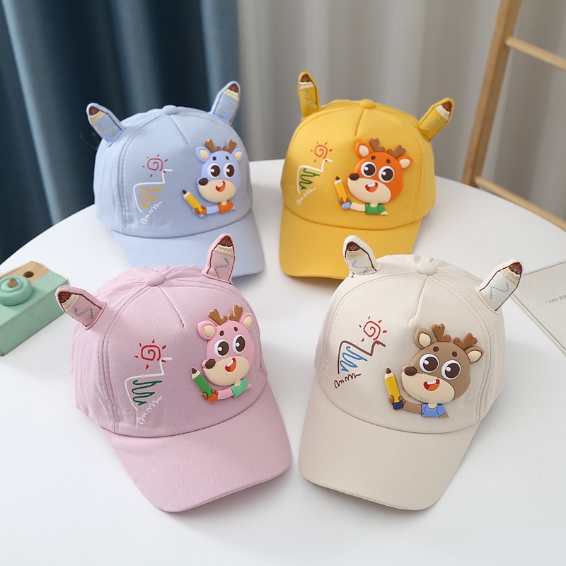 3-8 tahun Topi Baseball Import Anak Model Pencil Deer